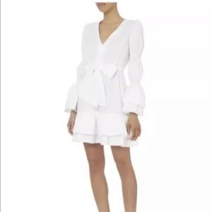 Intermix White Bennet Poplin Dress